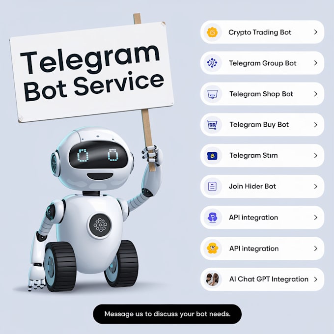 Gig Preview - Telegram bot, telegram trading bot, telegram crypto bot, solana trading bot, sol