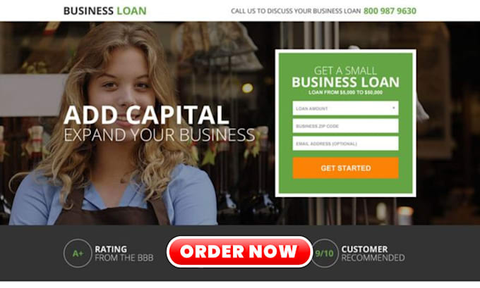 Gig Preview - Business loan website mca website business loan leads business mca leads loan