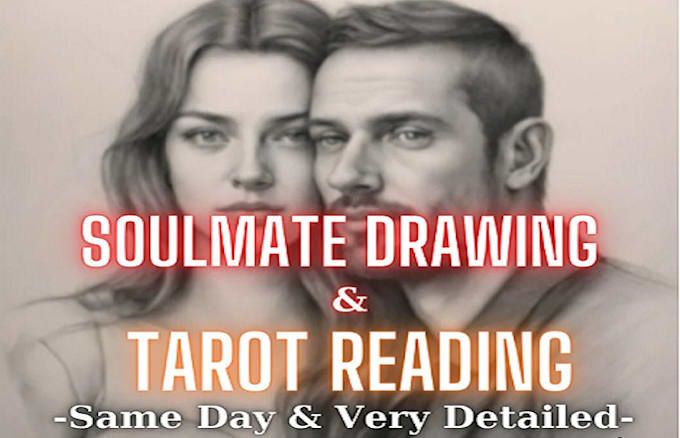 Gig Preview - Do soulmate drawing, psychic reading  tarot soulmate reading spell