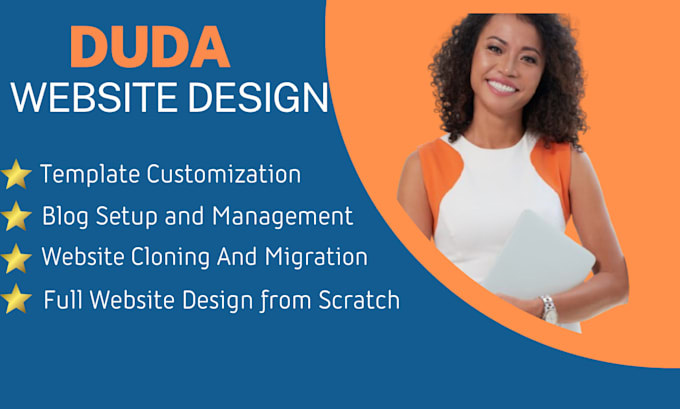 Gig Preview - Design and develop a professional website using duda website builder