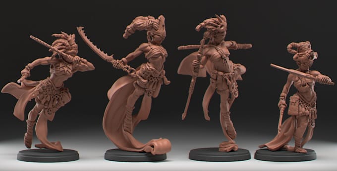 Bestseller - create stl for 3d custom fantasy miniature for 3d print,digital 3d wargame model