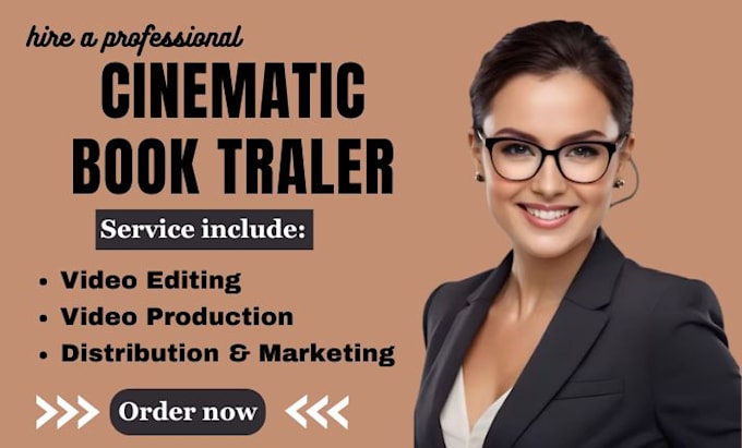 Gig Preview - Create a cinematic book trailer for your books promotion on amazon kindle