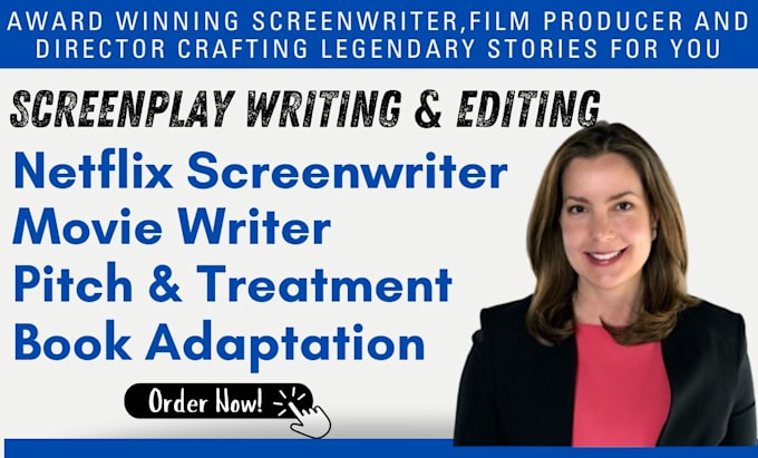 Gig Preview - Write standard netflix screenplay, screenplay or movie script