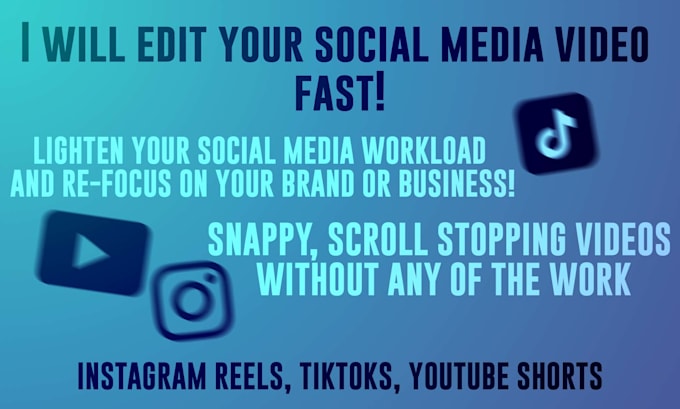 Bestseller - edit your social media short, reel, or tiktok fast