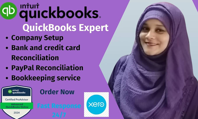 Bestseller - do accounting, bookkeeping and reconciliation in quickbooks and xero