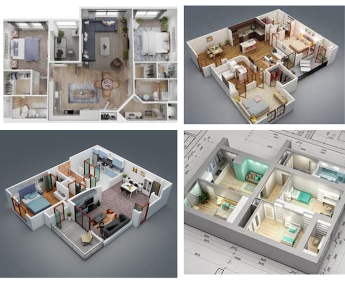 Gig Preview - Redraw or design 2d and 3d floor plan