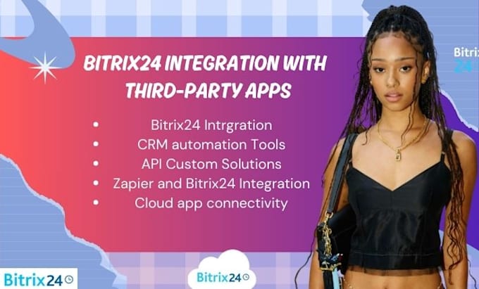 Gig Preview - Integrate your bitrix24 CRM with tools like zapier, slack, and more