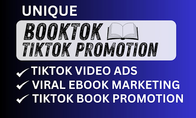 Gig Preview - Use booktok tiktok video to promote your amazon KDP book and ebook