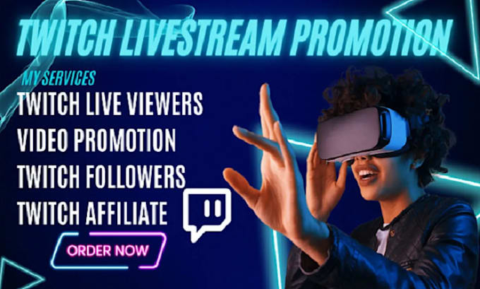 Gig Preview - Organically promote and bring the live viewers to your twitch channel