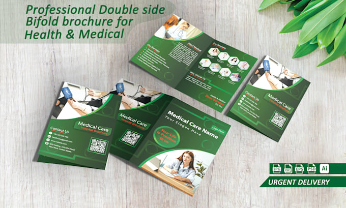 Gig Preview - Create high quality medical and healthcare brochures for clinics and hospitals