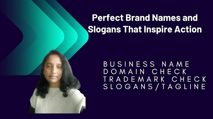 Gig Preview - Create unique business, brand, or product names with a catchy slogan for you