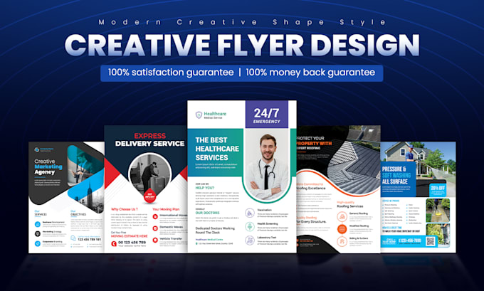 Gig Preview - Eye catching, creative flyer and dl flyer design service