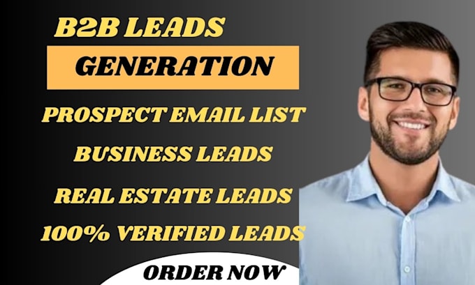 Gig Preview - Do b2b leads prospect email list building sales navigator ecommerce leads list