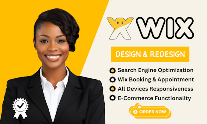 Gig Preview - Build wix website redesign wix website design wix website redesign wix seo