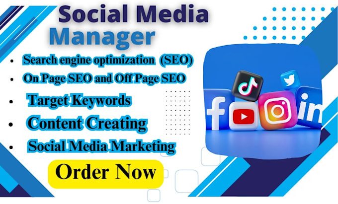 Bestseller - be your social media marketing manager, SEO expert and content creator