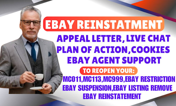 Gig Preview - Reinstate your ebay restricted remove mc011, bbe mc999 mc113 ip ebay suspension