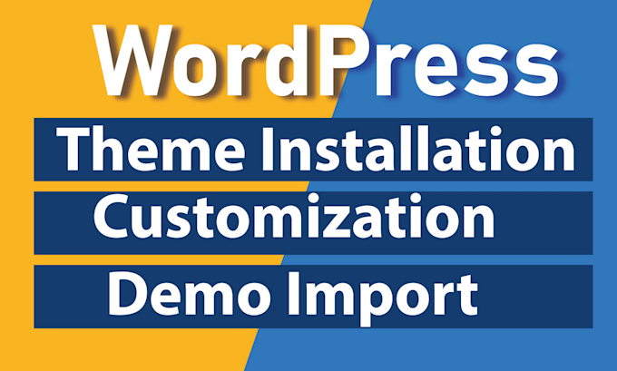 Gig Preview - Install wordpress theme import demo and customization