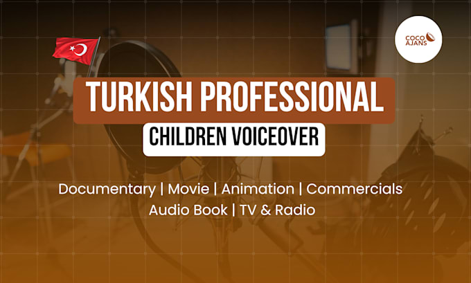 Gig Preview - Provide authentic turkish child professional voice over for your project