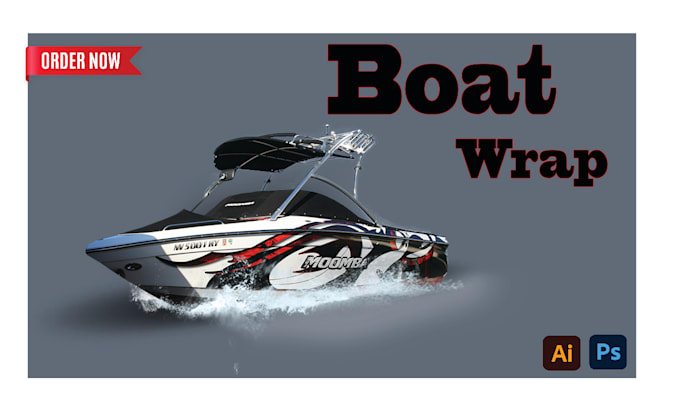 Gig Preview - Do elegant boat wrap designs, surfboard, unique wrap design