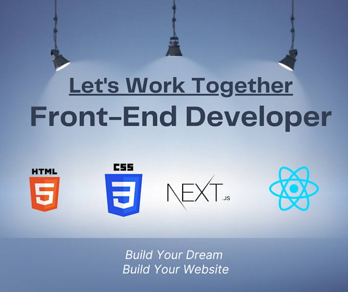 Gig Preview - Make react nextjs frontend responsive website design for you