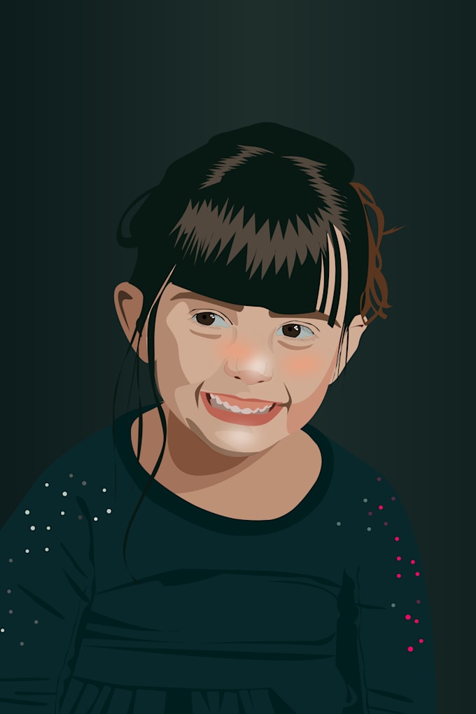 Gig Preview - Create a vector portrait of your loved ones