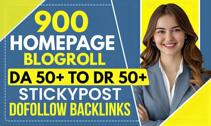 Gig Preview - Da50 plus dofollow permanent sidebar homepage backlinks