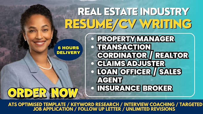 Gig Preview - Write real estate, virtual assistant resume, financial analyst, consultant, cv