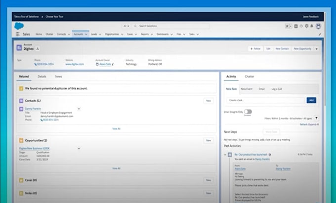 Gig Preview - Setup salesforce, sales cloud and service cloud fix issues on sfdc