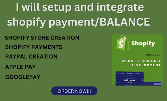 Gig Preview - Activate fully verified payment gateway, add shopify balance into shopify store