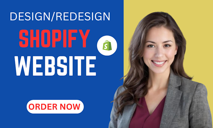 Gig Preview - Shopify website redesign shopify store redesign shopify website design