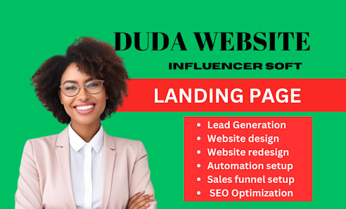 Bestseller - create influencersoft landing page and duda website