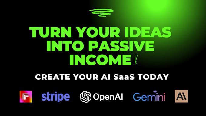 Gig Preview - Create ai saas or ai app using openai, claude, gemini, dalle