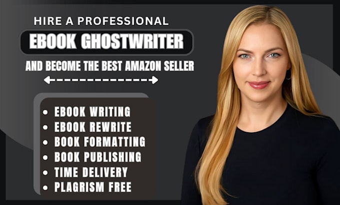 Gig Preview - 50k ebook ghostwriter for kdp ghost book writer rewrite nonficition ghostwriter