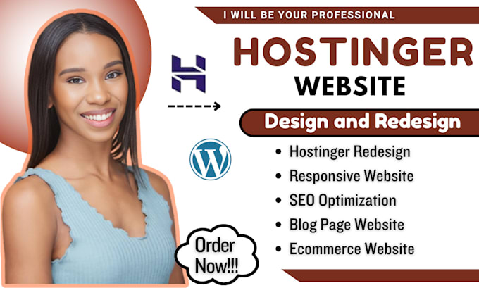 Gig Preview - Build hostinger website design hostinger redesign hostinger ecommerce website