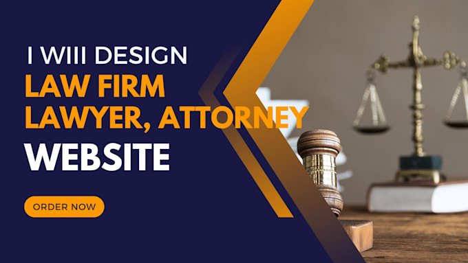 Gig Preview - Build law firm website attorney lawyer legal office wordpress wix website