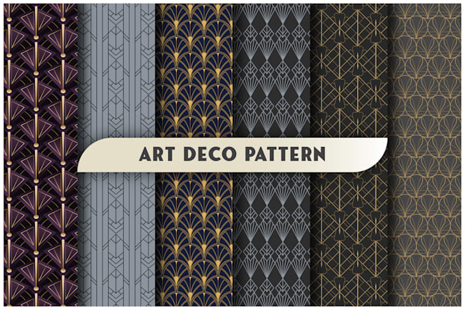 Gig Preview - Create seamless art deco geometric patterns for you