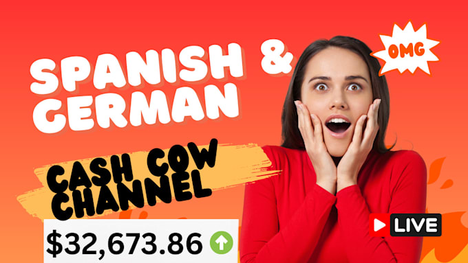 Gig Preview - Create automated youtube cash cow channel spanish cash cow video german cash cow