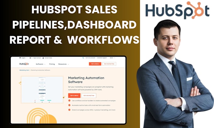 Gig Preview - Do hubspot sales pipelines, dashboard report and workflows