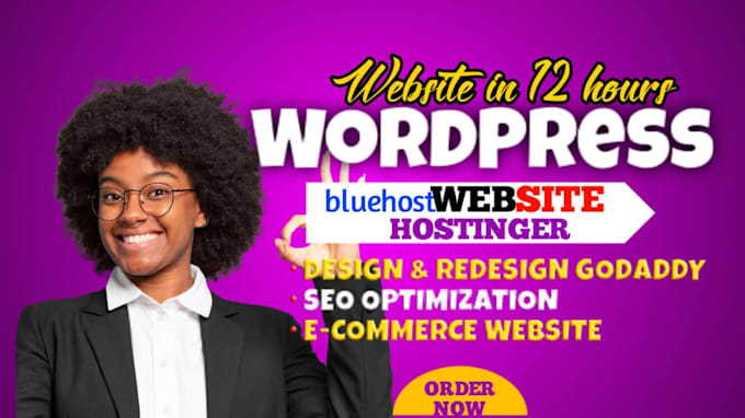 Gig Preview - Design wordpress on godaddy website godaddy website redesign ecommerce website