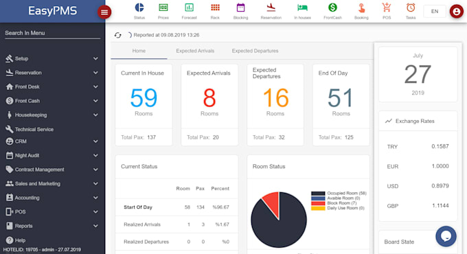 Gig Preview - Develop attendance software, hotel management, school management, web app crm