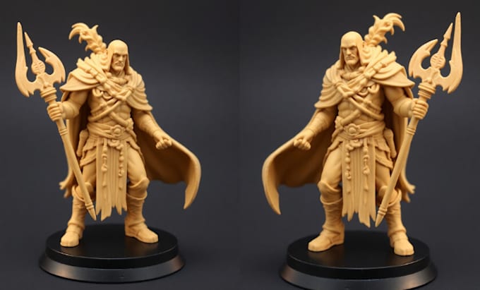 Gig Preview - Sculpt 3d printing stl file dnd fantasy miniatures character