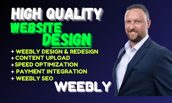 Gig Preview - Setup your weebly website design or redesign weebly website design