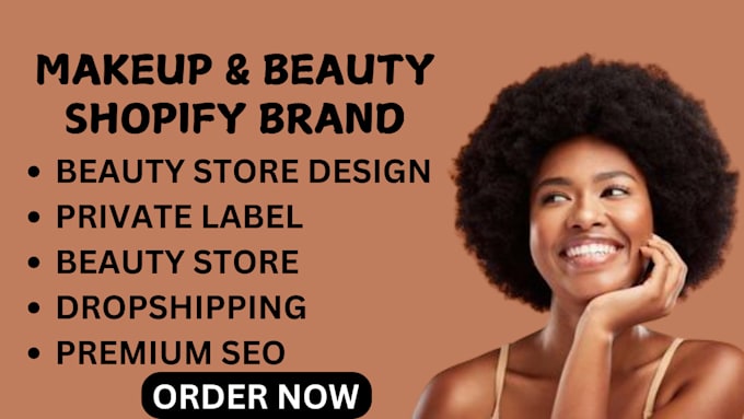 Gig Preview - Build beauty shopify store beauty salon website skincare website beauty store