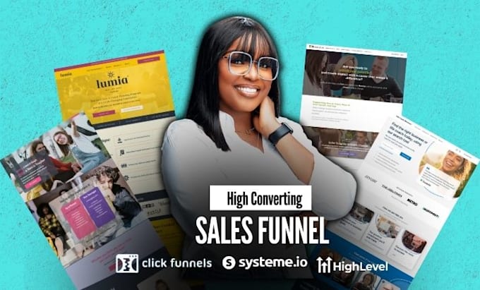 Gig Preview - Gohighlevel landing page gohighlevel sales funnel go high level website design