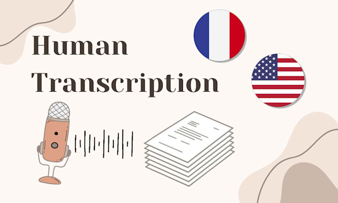 Gig Preview - Transcribe your video and audio file to text in english, french