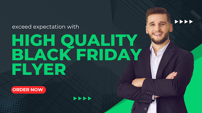 Gig Preview - Design business event black friday cyber monday christmas thanksgiving flyer