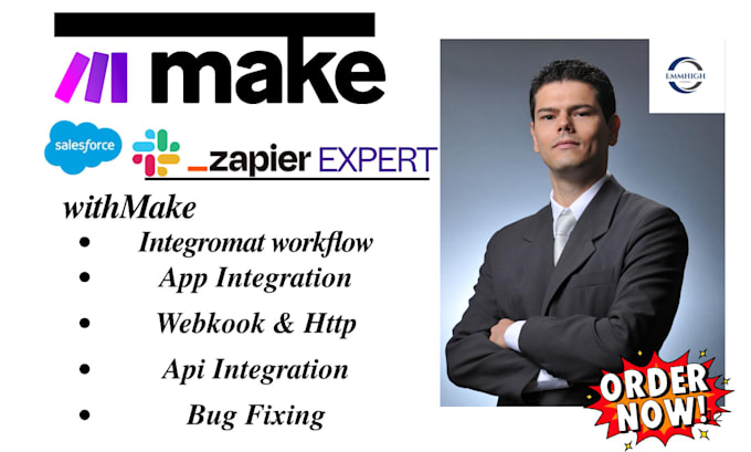 Gig Preview - Inteingromat integration zapier webhooks for API, CRM to automate your workflows