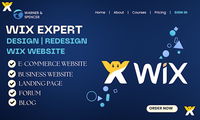 Gig Preview - Build wix website, wix website design or wix redesign wix business website, SEO