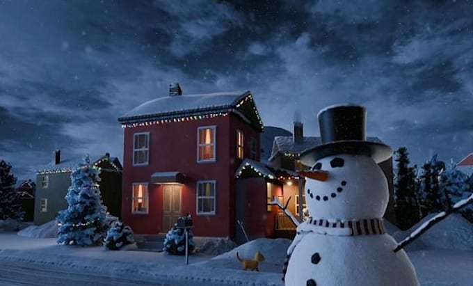 Gig Preview - 3d christmas animation 3d animation for kids 3d animation,3d cgi santa clause