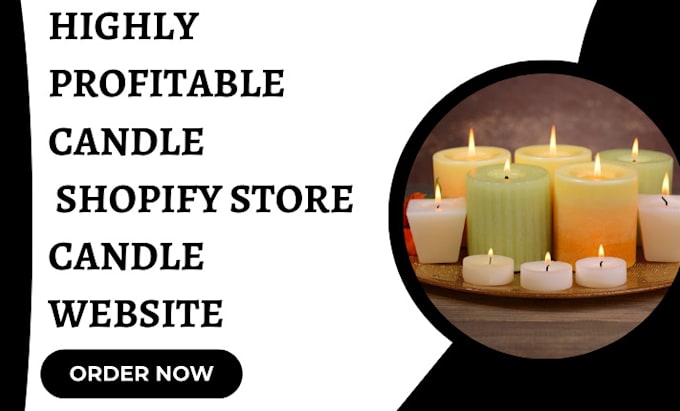 Gig Preview - Design profitable candle website fragrance website store candle website redesign